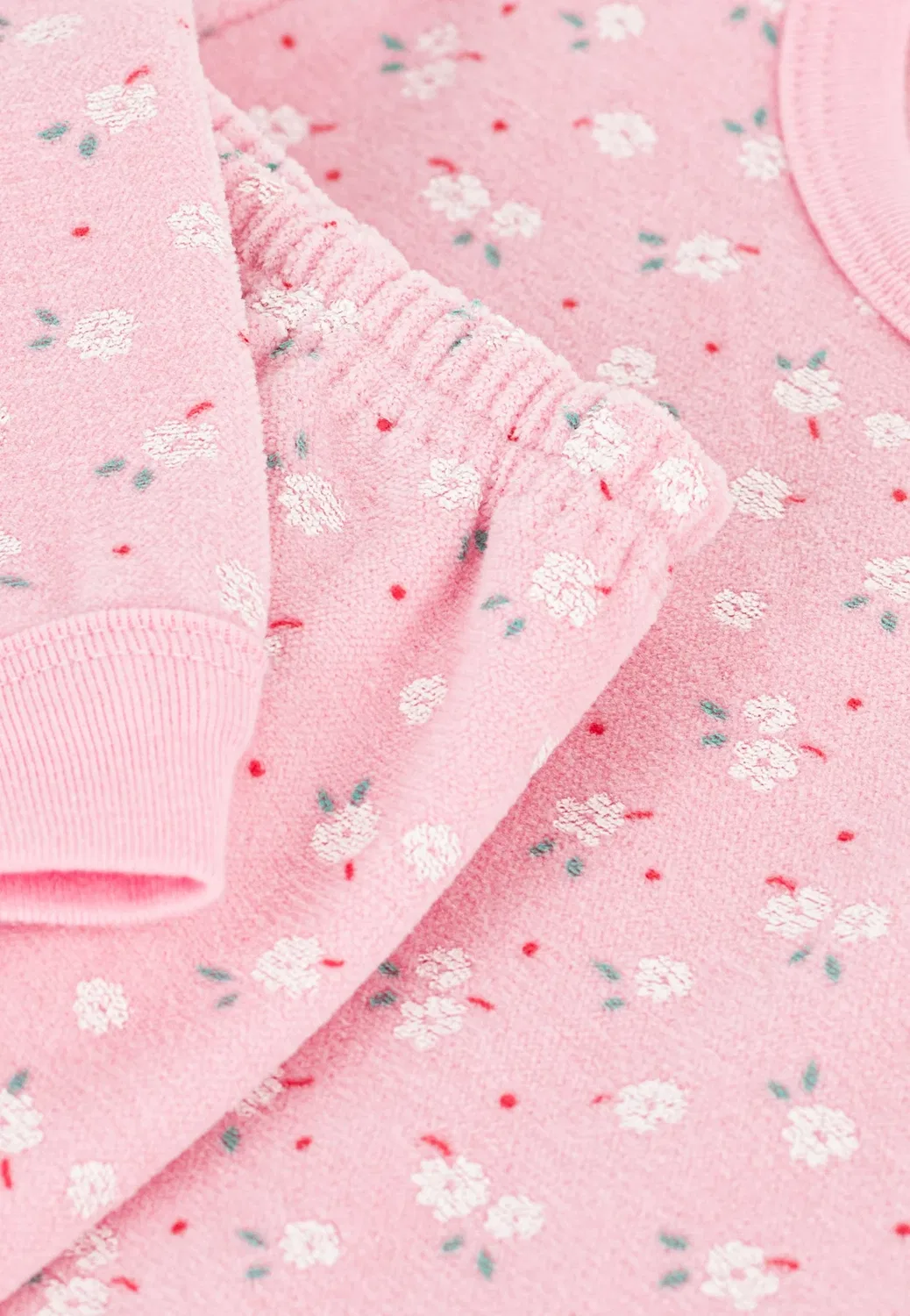 Детский пижамный комплект из велюра с принтом, унисекс - пижамный комплект Petit Bateau, Charmi Multico — фото 3