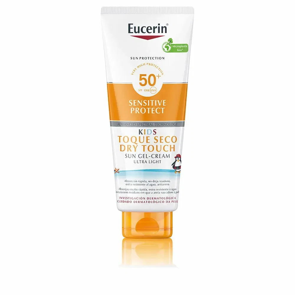 Солнцезащитный крем для детей SPF50+ 400мл Eucerin, прозрачный