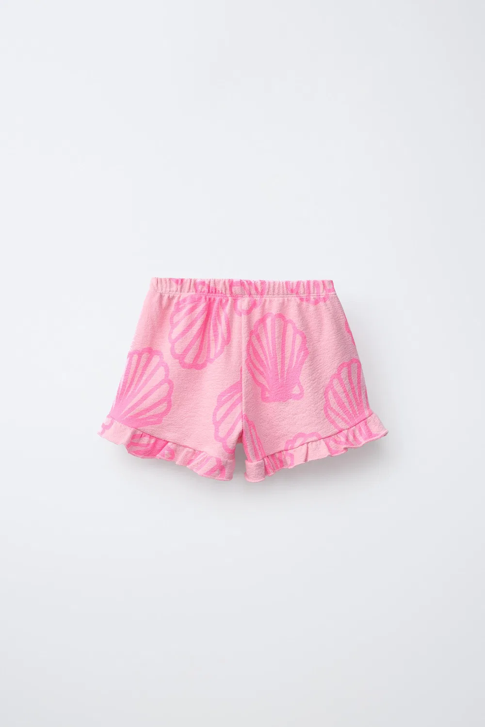 БЕРМУДСКИЕ ШОРТЫ С ФЛУОРЕСЦЕНТНЫМ ПРИНТОМ В ВИДЕ РАКОВИНЫ ZARA, Neon Pink — фото 2