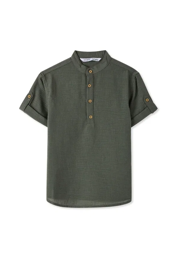 Поло из полиэстера Camicia mc tinta unita Terranova, Salvia, шалфейный
