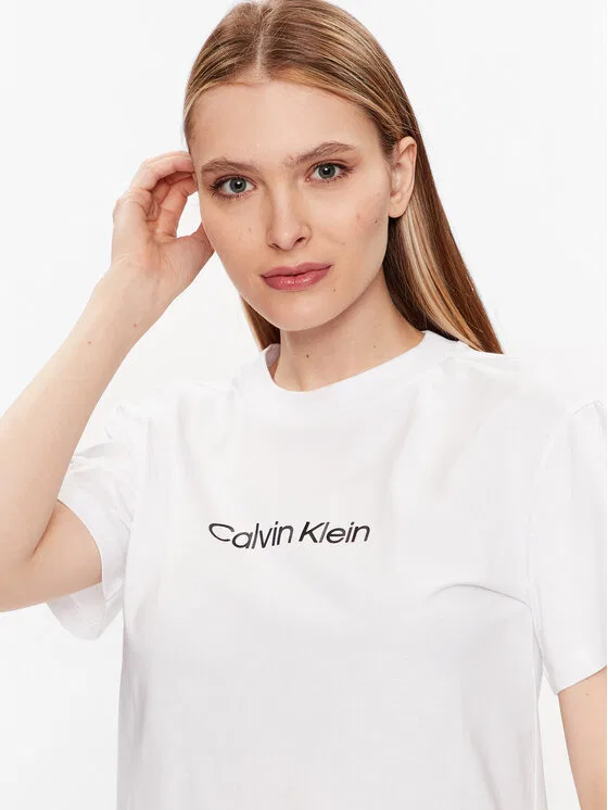 Футболка regular fit Hero Logo Calvin Klein, белый — фото 4