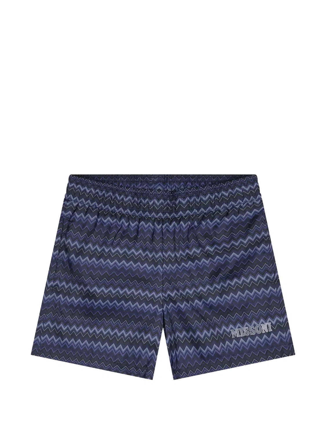Плавки-шорты с узором зигзаг Missoni Kids, синий