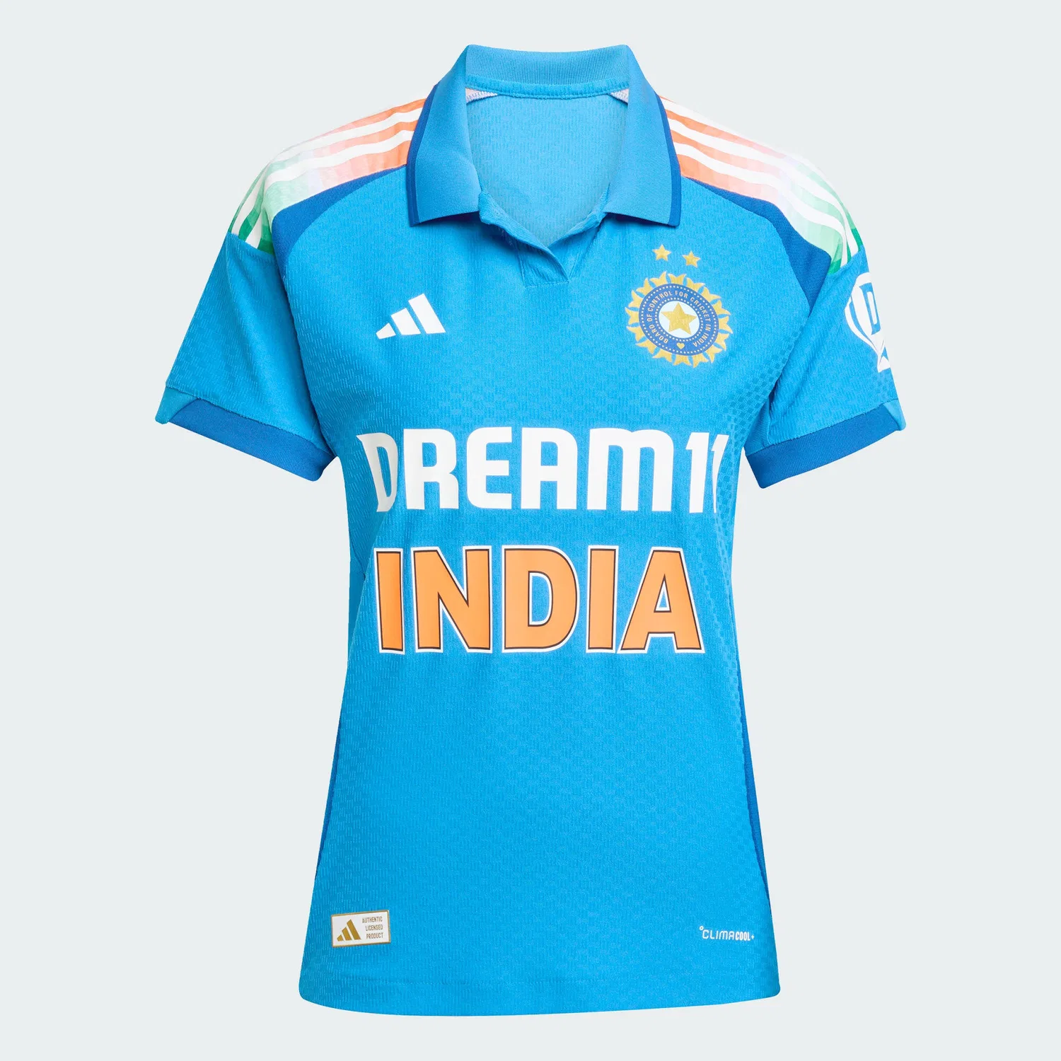 Мужская футболка с принтом India Cricket One Day International Adidas, Blau — фото 2