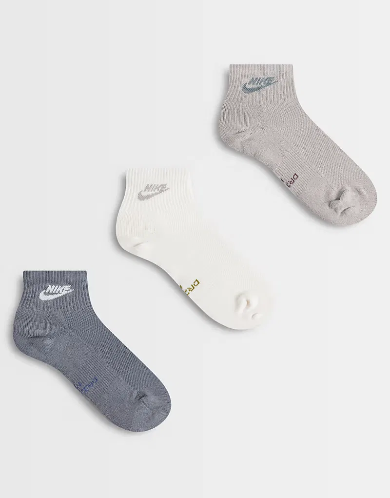 Носки низкие Everyday 3 шт Nike, коричневый мультиколор