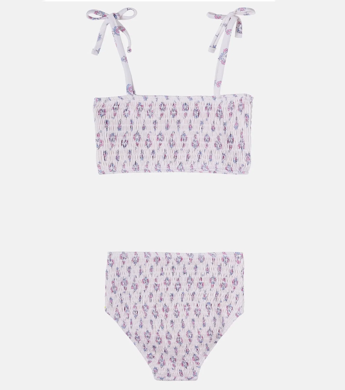 Комплект бикини с цветочным принтом Clavel Block Print Mix The New Society, белый — фото 2