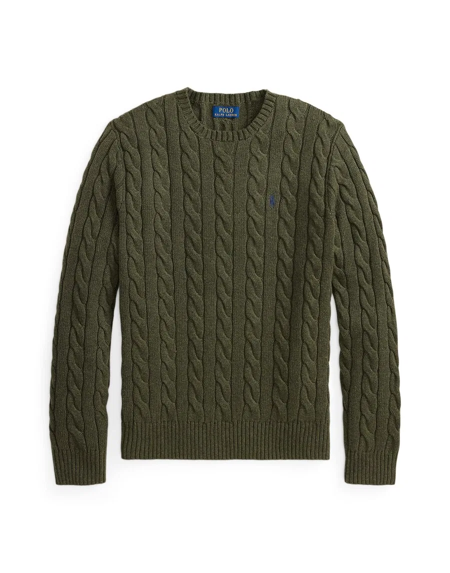 Свитер Polo Ralph Lauren Regular fit 'DRIVER' оливкового цвета
