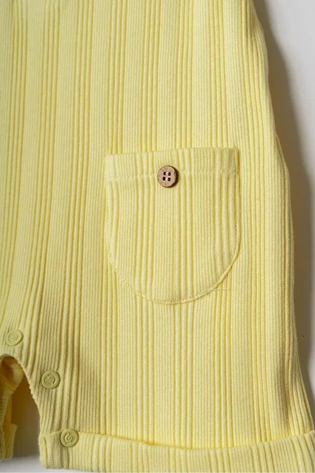 Детский комбинезон для девочек с рисунком Hafy Baby, Yellow — фото 2
