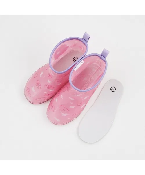 Детские сапоги резиновые с принтом 16-18 см Skater, Pink — фото 4