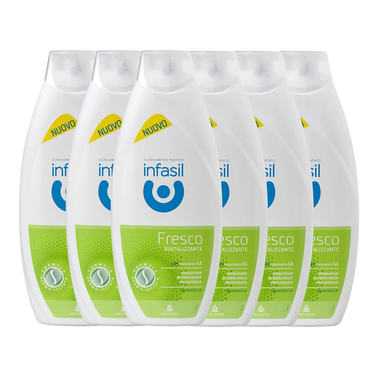 Гель для душа Infasil Fresh Revitalising, 6 x 500 мл