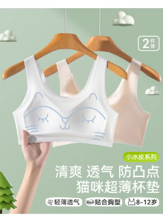 Бюстгальтер с широкими бретелями 2-Pack Annil, айвори + абрикосово-розовый