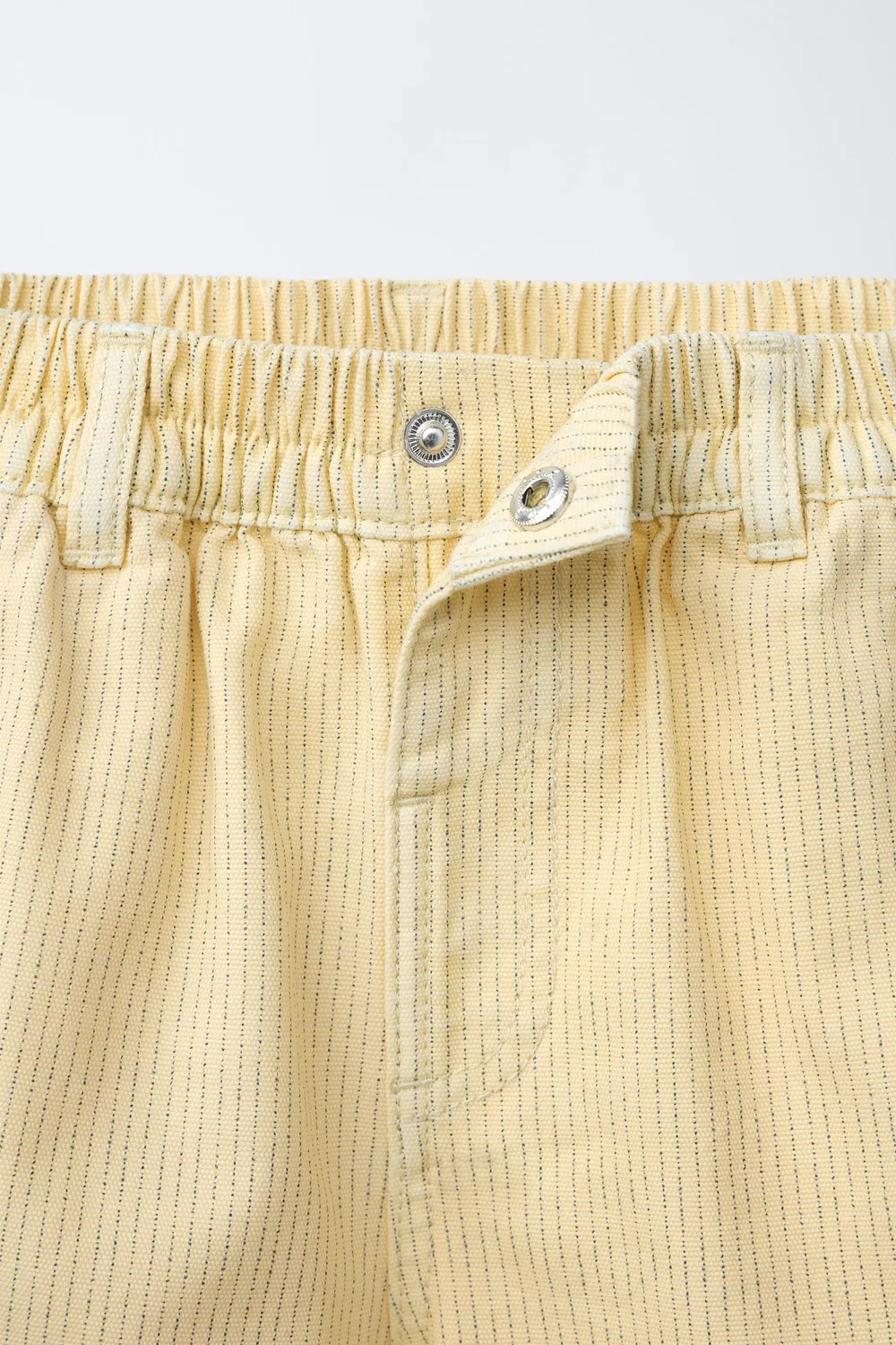 Шорты-бермуды из полосатой ткани с рисунком Микки Мауса Disney ZARA, Yellow — фото 3