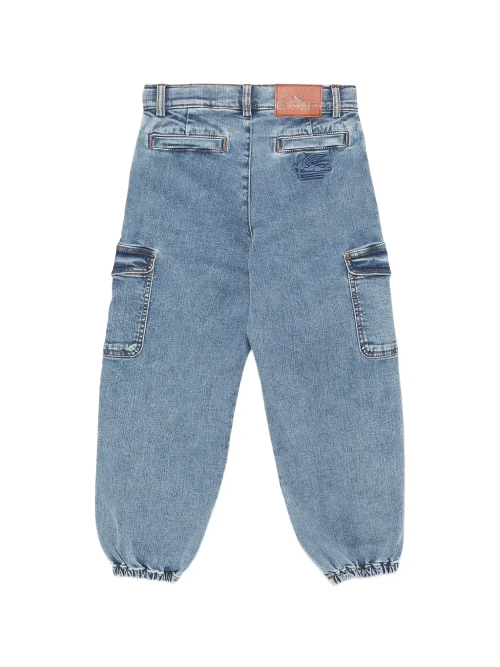 Брюки-карго с эластичными манжетами ETRO KIDS, синий — фото 2