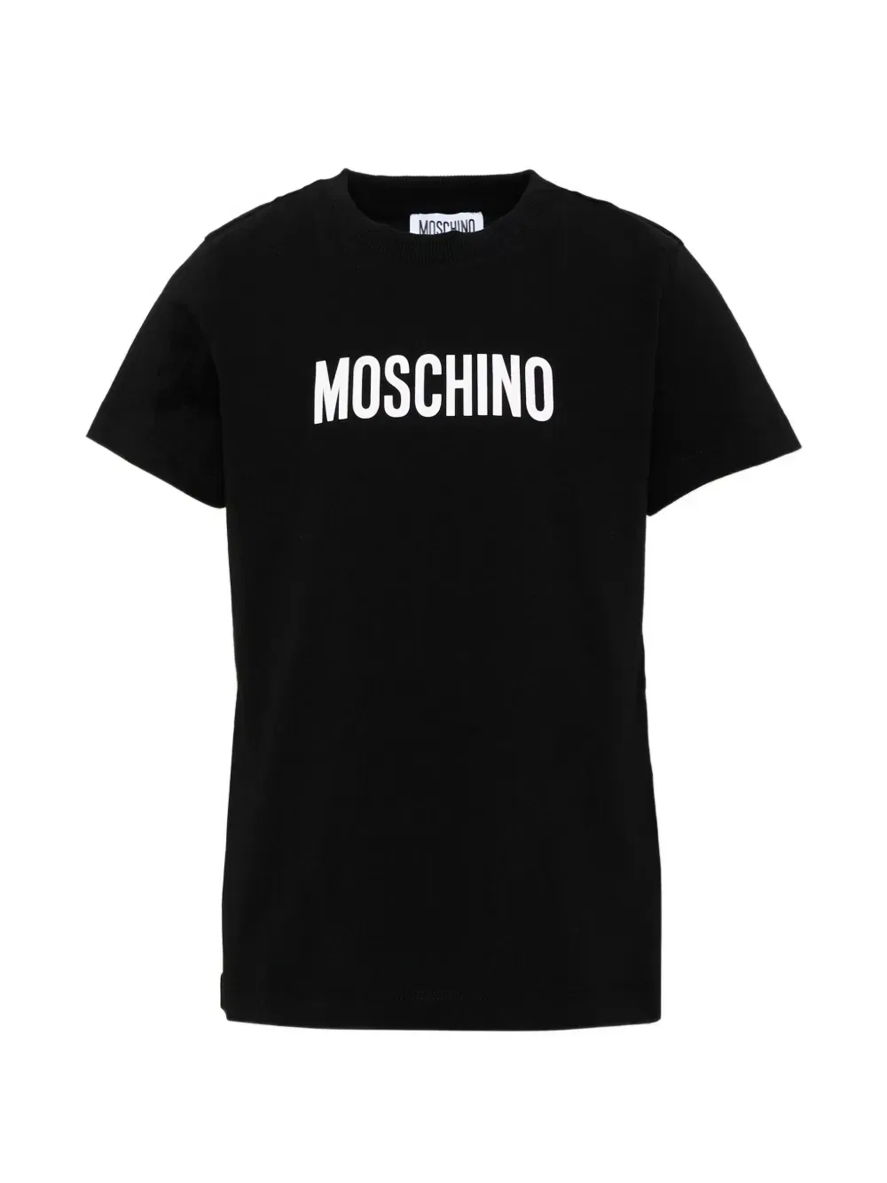 Футболка с логотипом с короткими рукавами Moschino Kids, черный