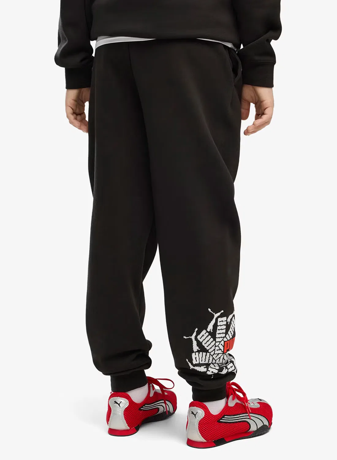Штаны с логотипом Youth Essential Logo Lab Puma, черный — фото 2