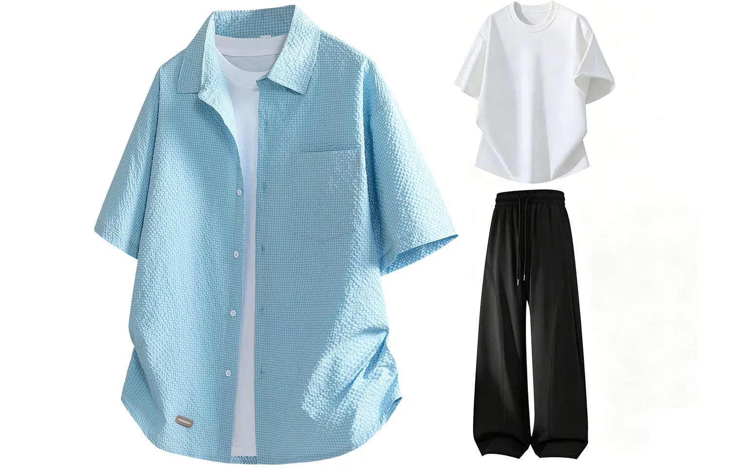 Детский комплект футболок с коротким рукавом Cooling Sensation Short-Sleeved Set of 3 Sky Blue WARRIOR