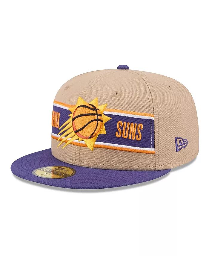 

Мужская бежево-фиолетовая шапка Phoenix Suns 2024 NBA Draft 59FIFTY Fitted Hat New Era