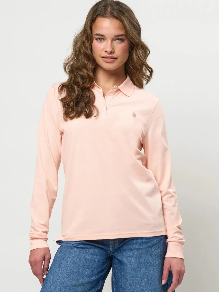 Топ U.S. Polo Assn. 'UWLise' светло-розового цвета — фото 3
