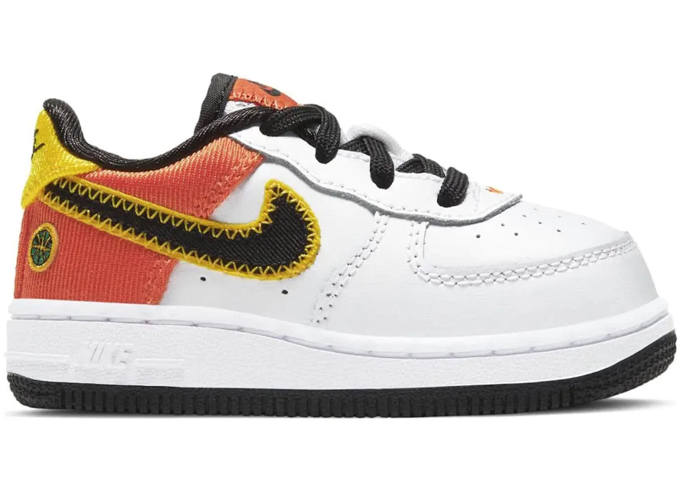 Детские кроссовки Lifestyle Nike Air Force 1 Low LV8, White/Orange Flash/Amarillo/Black