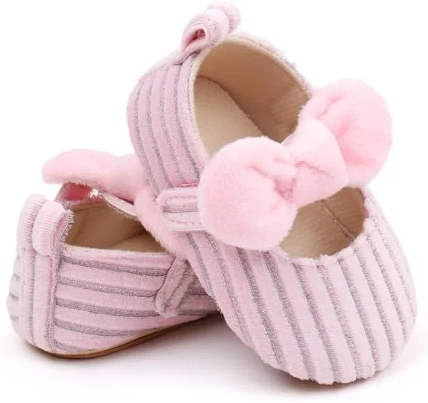 Детские туфли для девочек Мэри Джейн с резиновой подошвой Purepips, Pink — фото 4