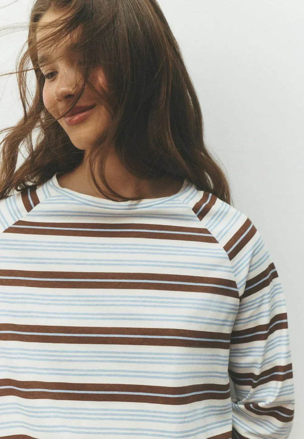 Пижама стандартного кроя с длинными рукавами, комплект из 3 штук Next, Chocolate Brown Stripe