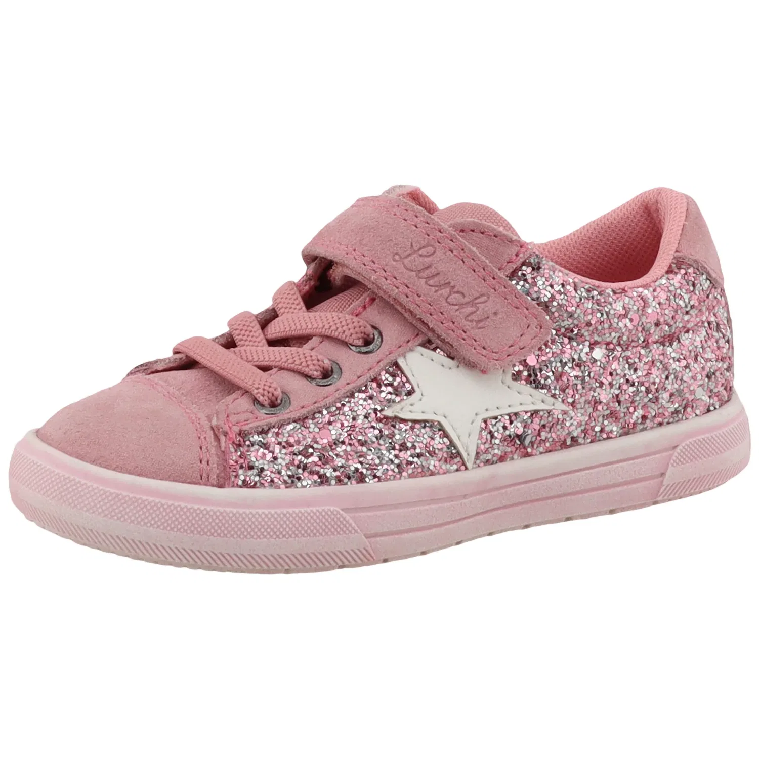 Детские кроссовки на шнурках с липучкой Lurchi, Pink