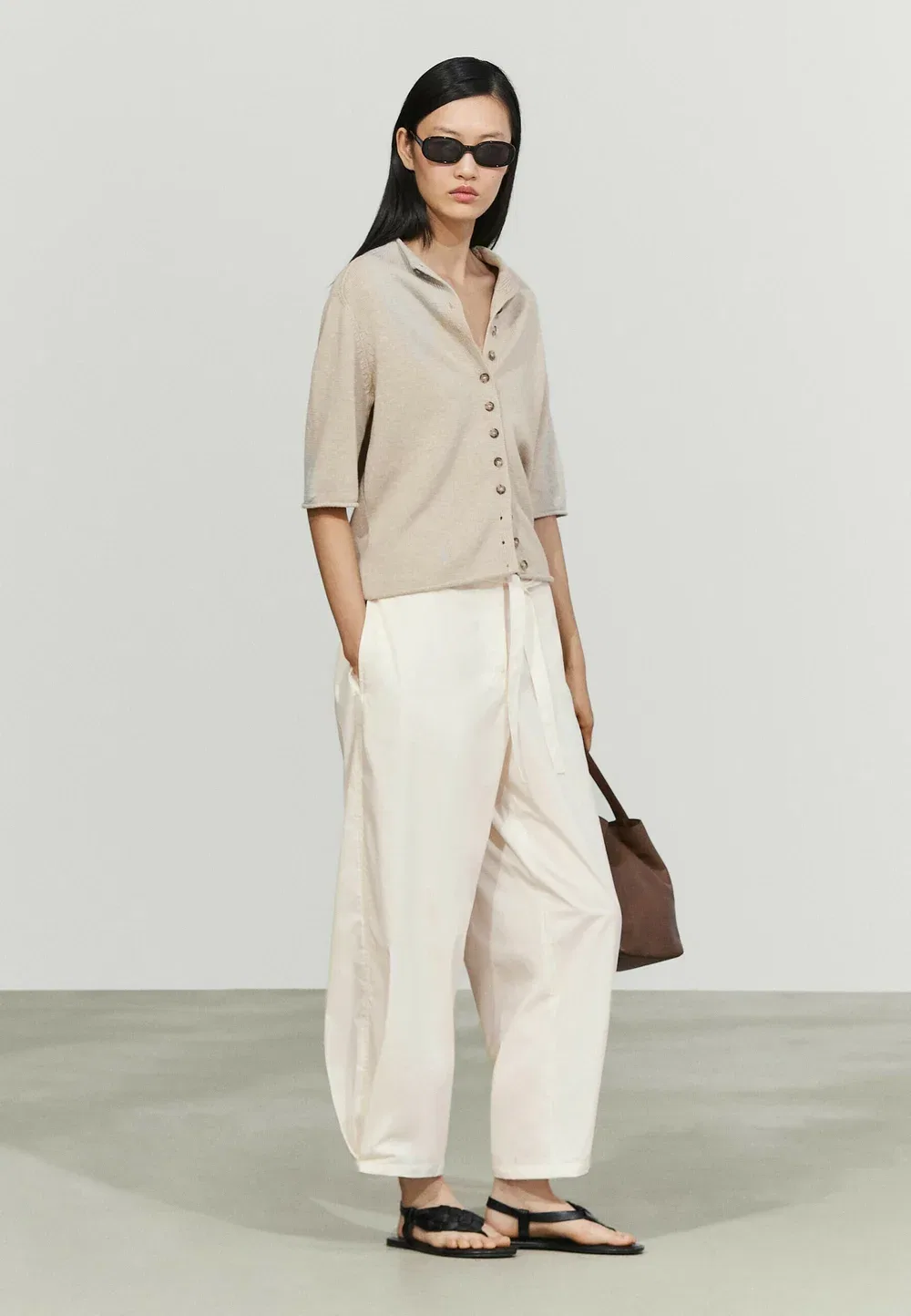 Кардиган Massimo Dutti, Sand — фото 4