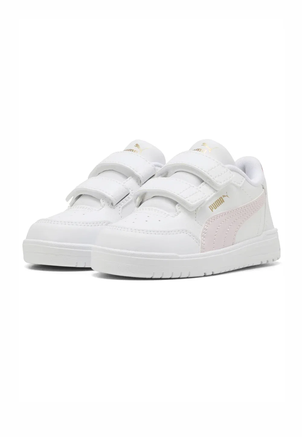 Кроссовки - детская обувь Puma, White-Powder Pink — фото 2