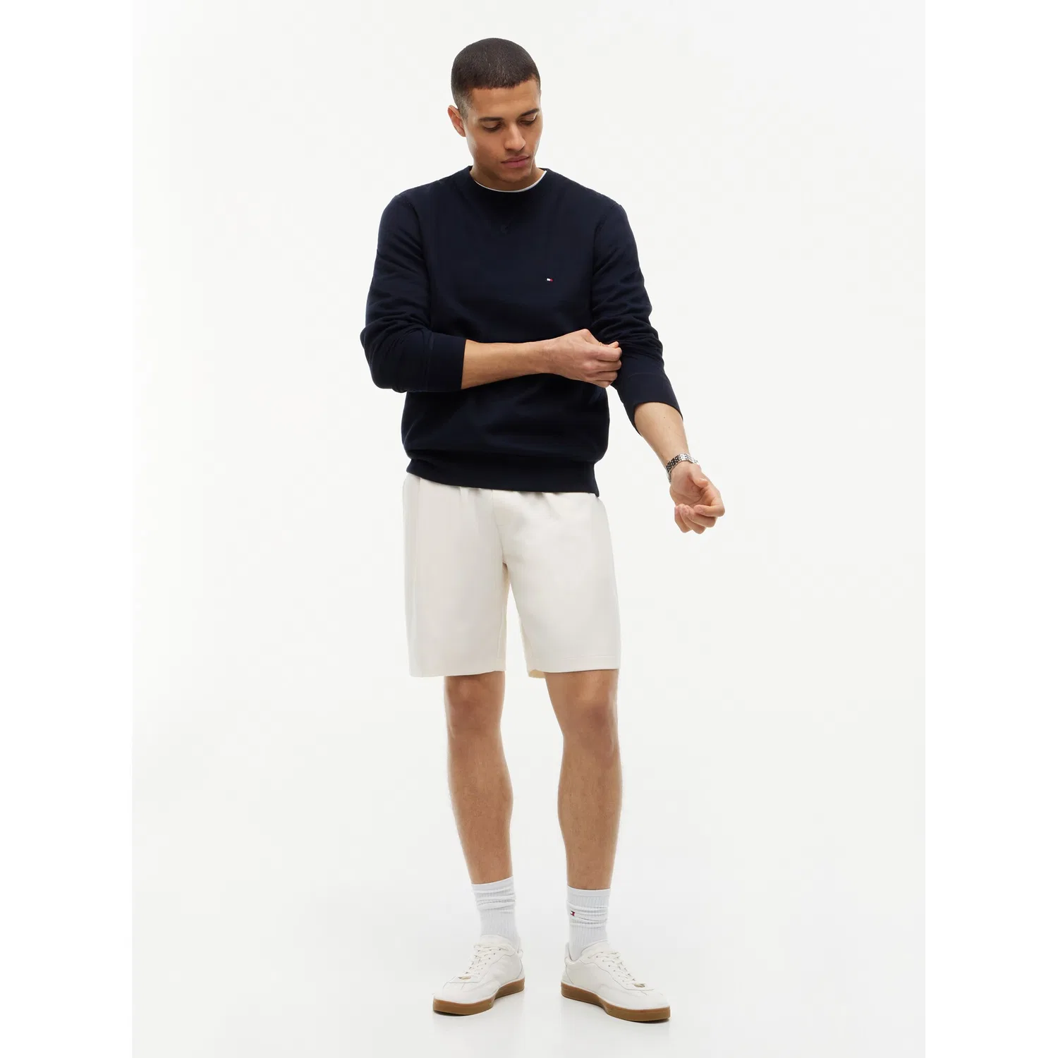 Мужской свитшот из флиса Regular Fit Tommy Hilfiger, Desert Sky — фото 4