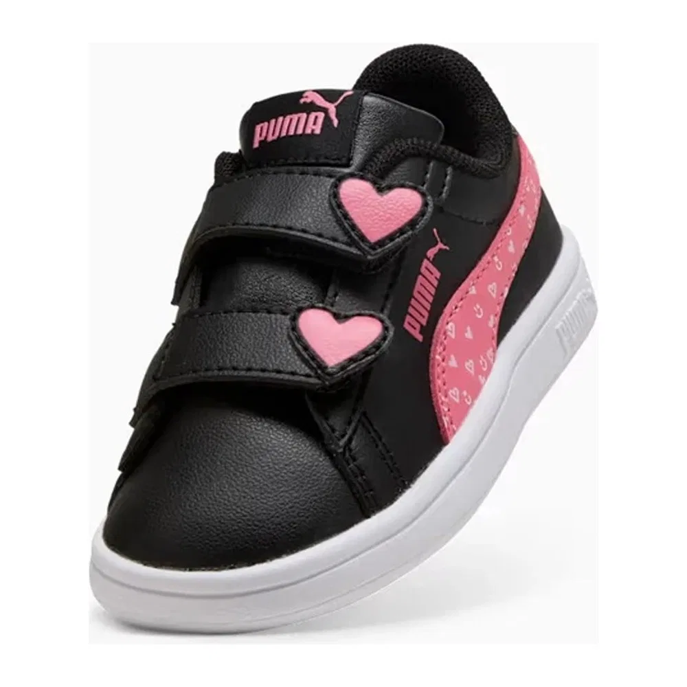 Детские спортивные кроссовки на шнуровке с принтом Smash 3.0 Hearty V Puma — фото 3