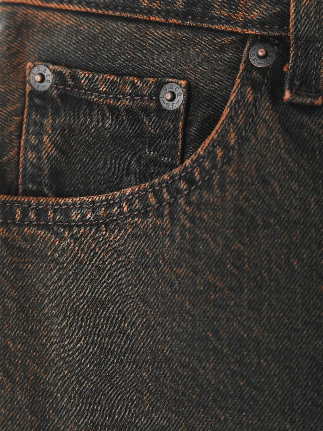 Выцветшие прямые джинсы Levi'S, черный — фото 3