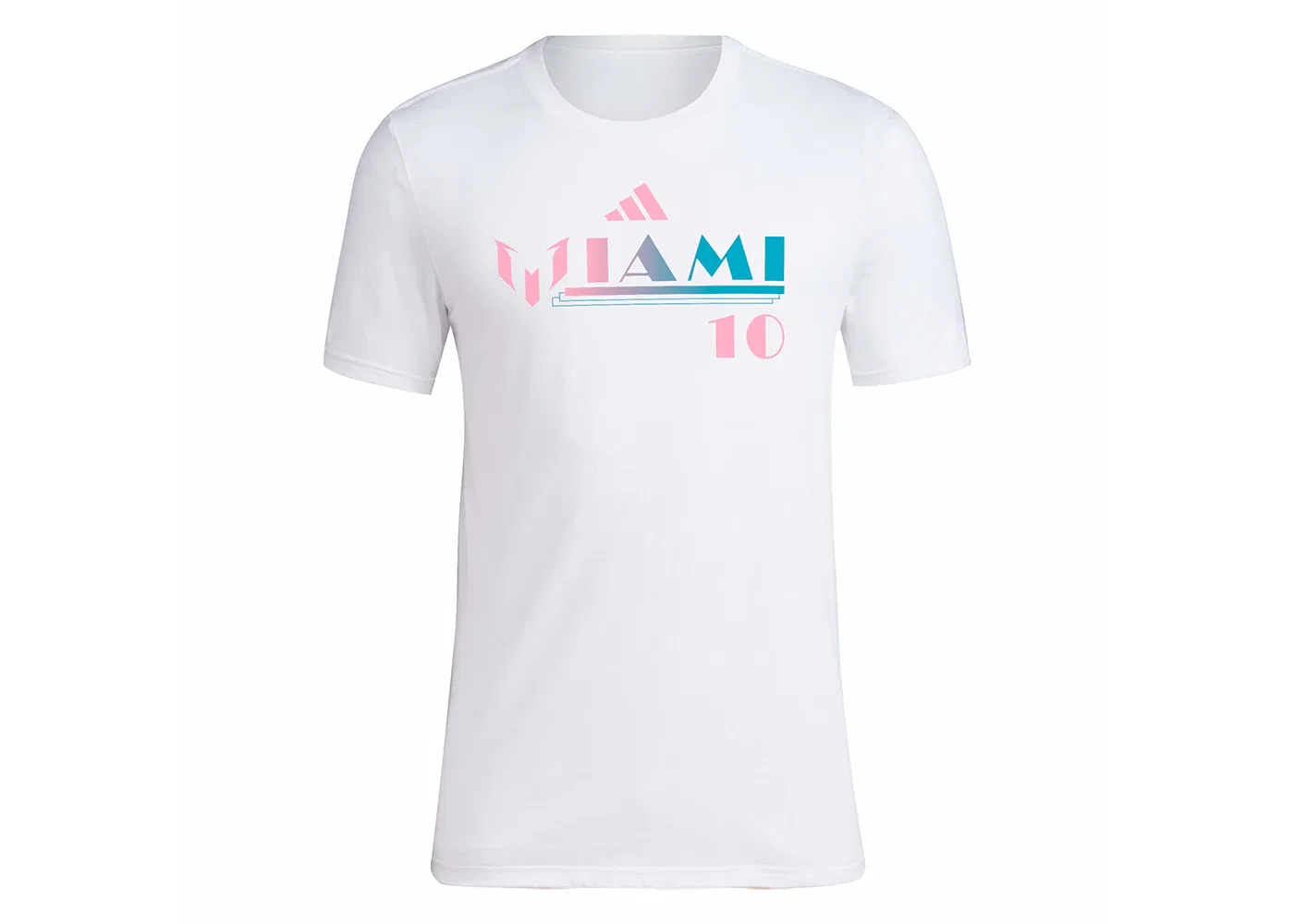 Мужская футболка с принтом MIAMI Adidas, белый