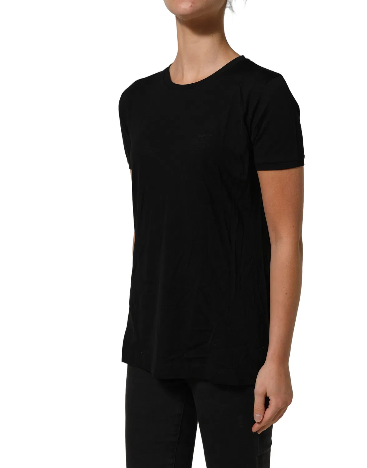 Мужская футболка с коротким рукавом Crew Neck Short Sleeves T-shirt Dolce & Gabbana, Black — фото 4
