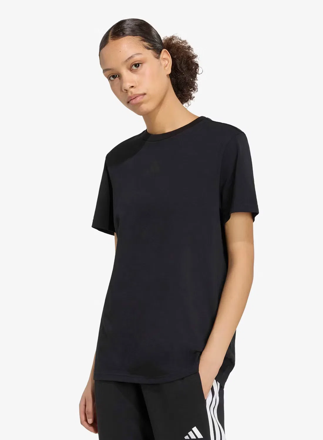 Футболка с принтом Camo loose graphic Adidas, черный