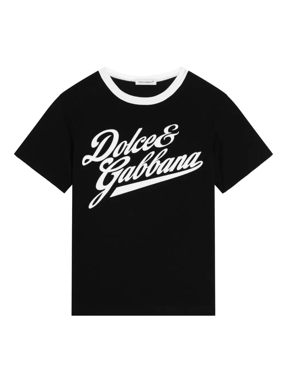 

Футболка с логотипом Dolce & Gabbana Kids, черный