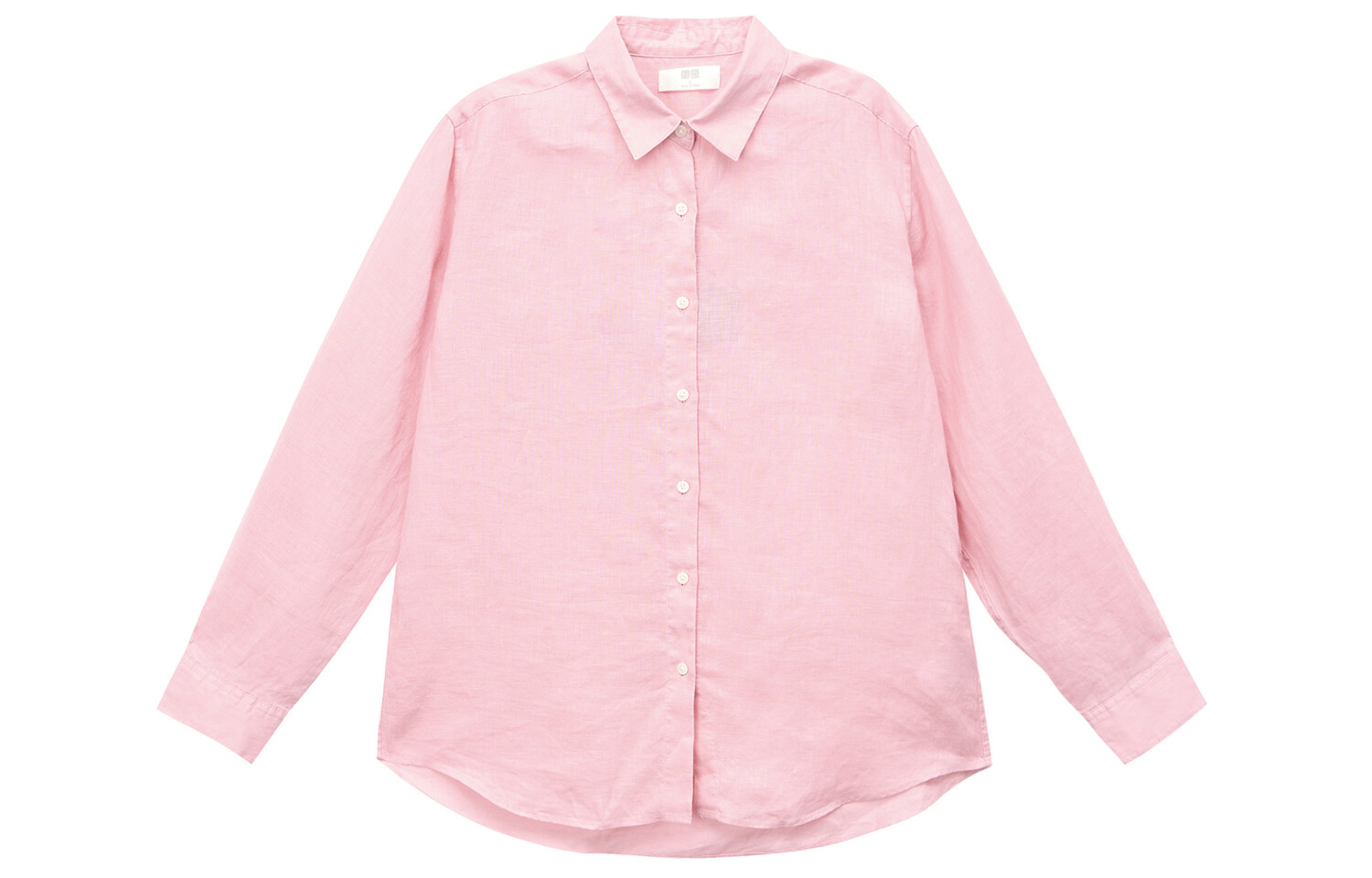 

Рубашка женская розовая Uniqlo