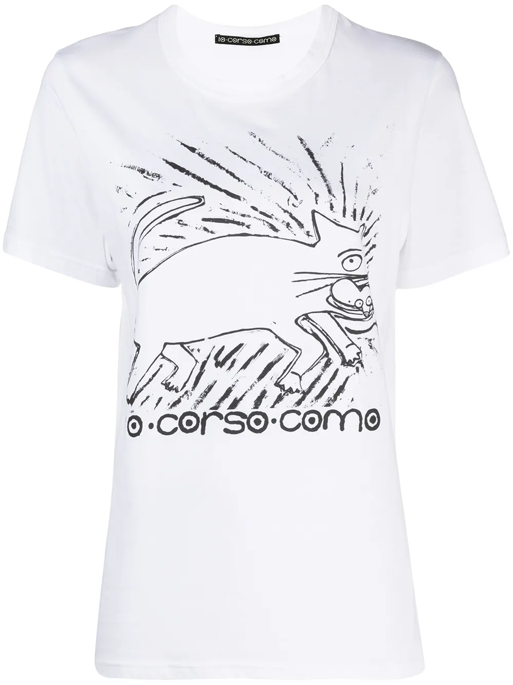 

Футболка с графичным принтом 10 CORSO COMO, белый