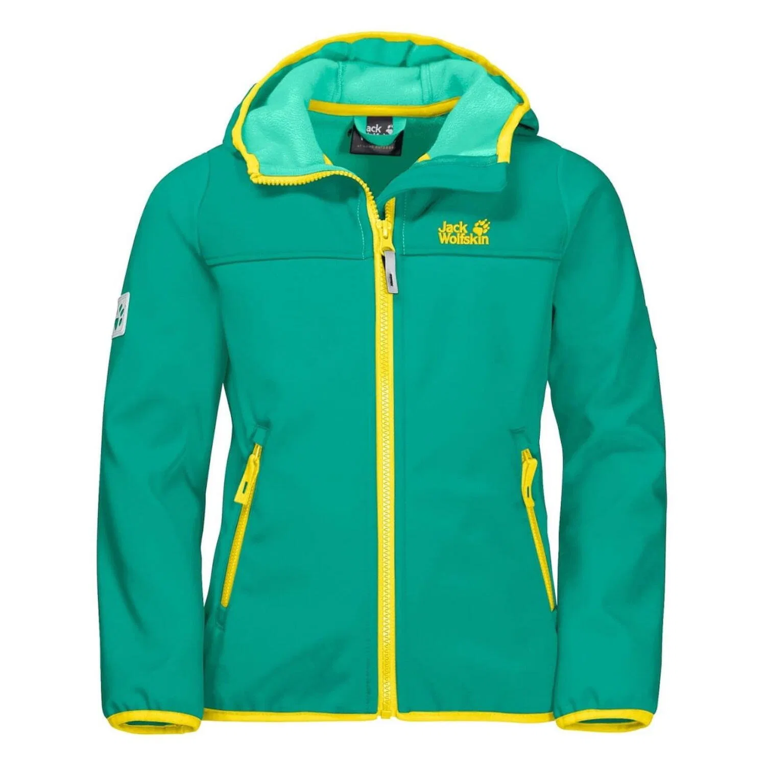 Детская ветрозащитная куртка Fourwinds Jack Wolfskin, Grun