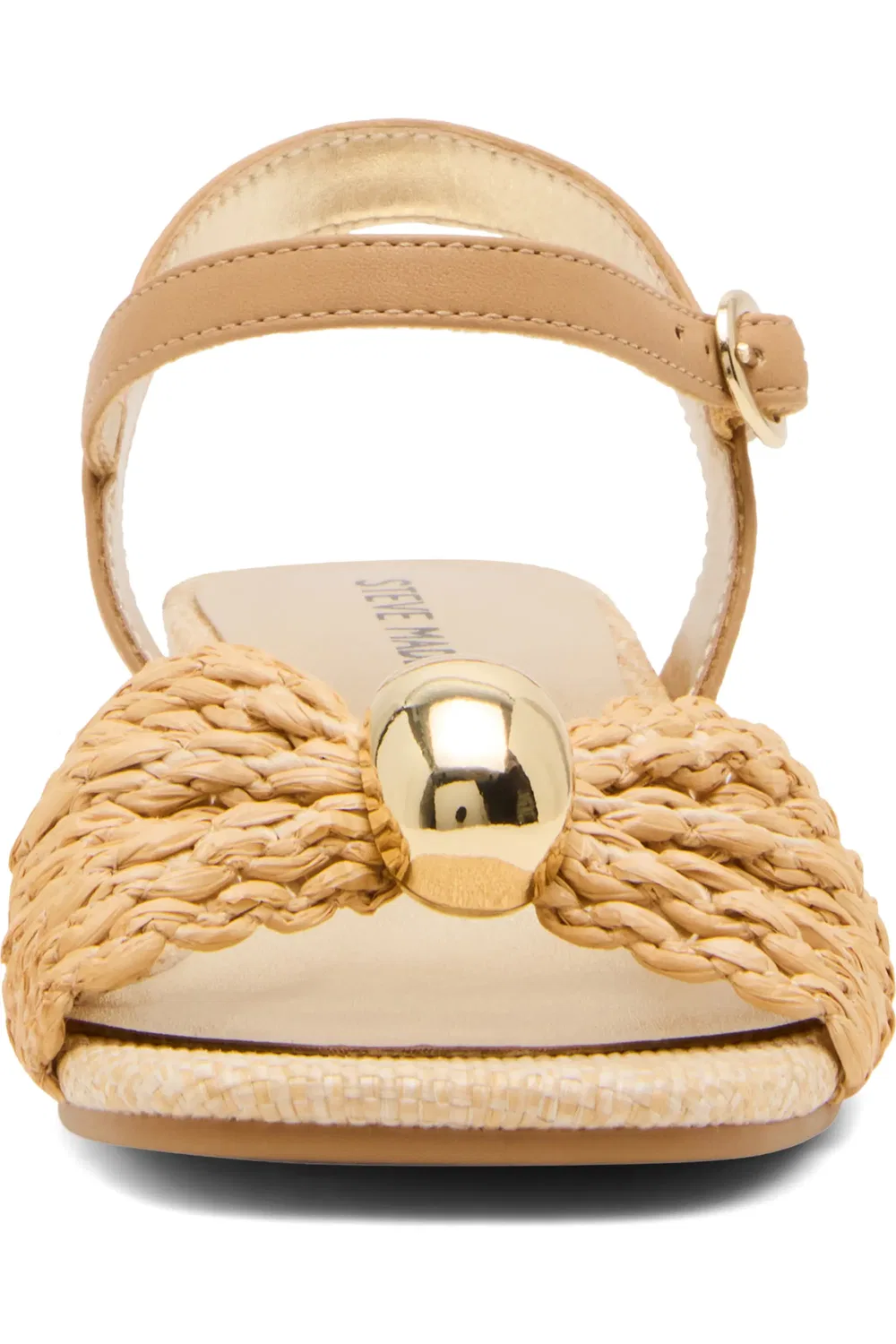 Детские сандалии с ремешком на щиколотке Jgolden Steve Madden, Natural Raffia — фото 3