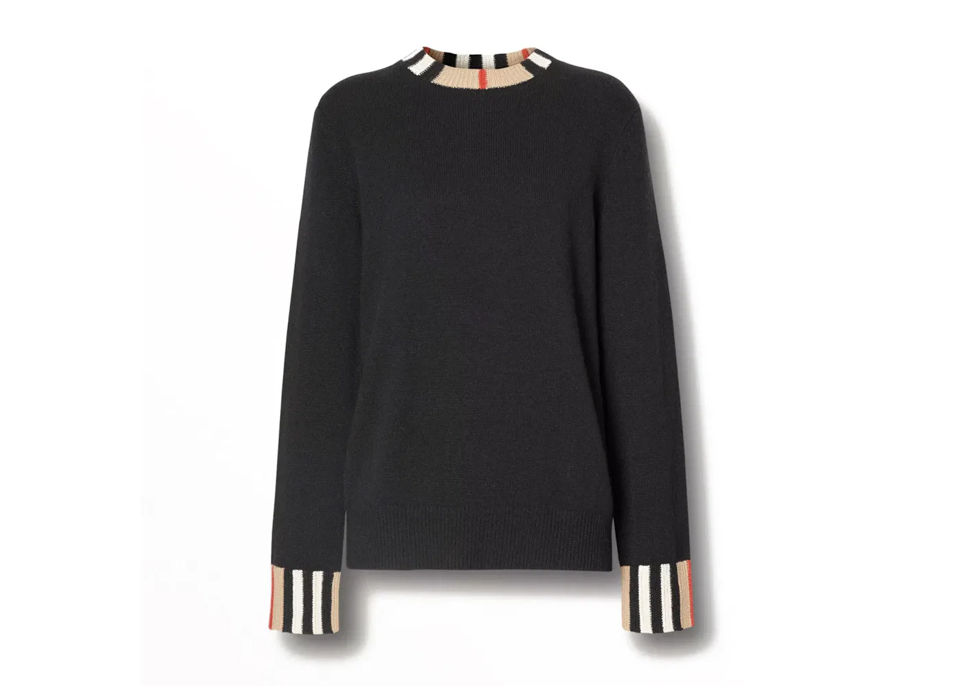 Мужской свитер с отделкой контрастной полосой Burberry, Black