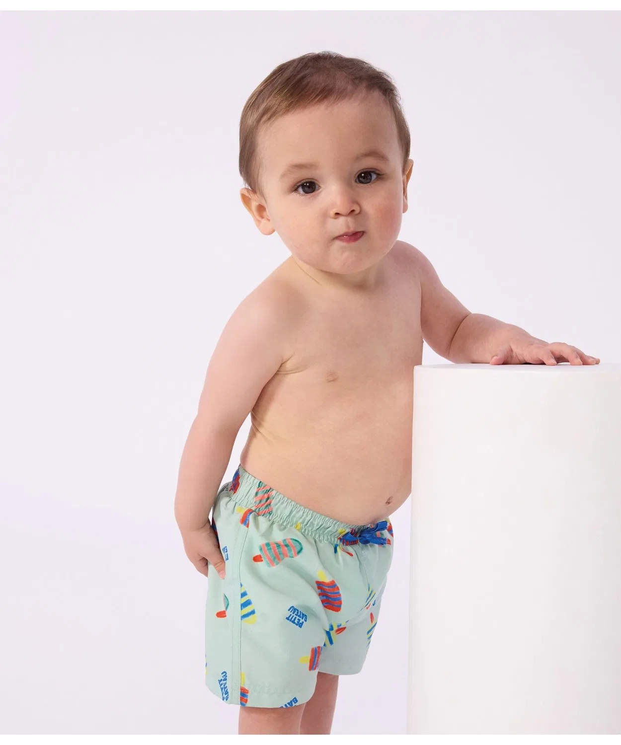 Детские плавки с принтом Ice Cream Print PETIT BATEAU, Light Blue