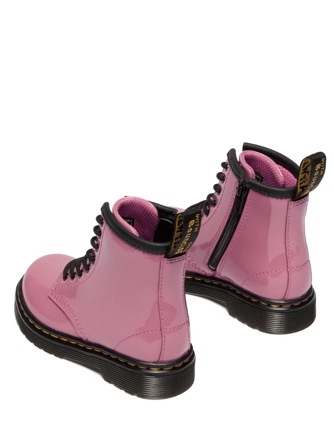 Ботинки Dr. Martens 1460 Patent Lamper, розовый — фото 3