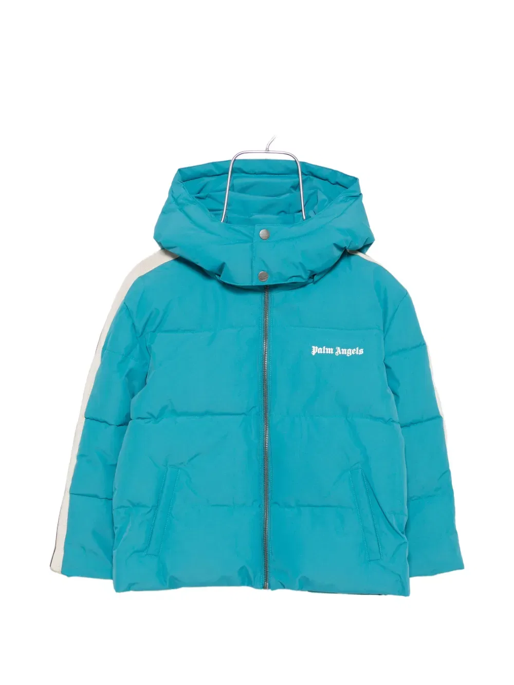Куртка утепленная Palm Angels Kids, цвет Turquoise Blue