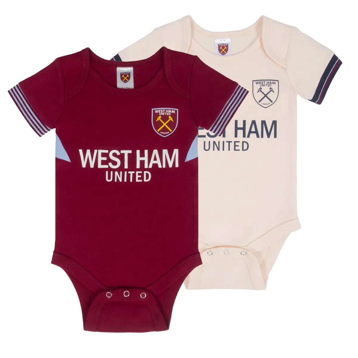 Детский комплект бодиков West Ham United Fc, Burgundy