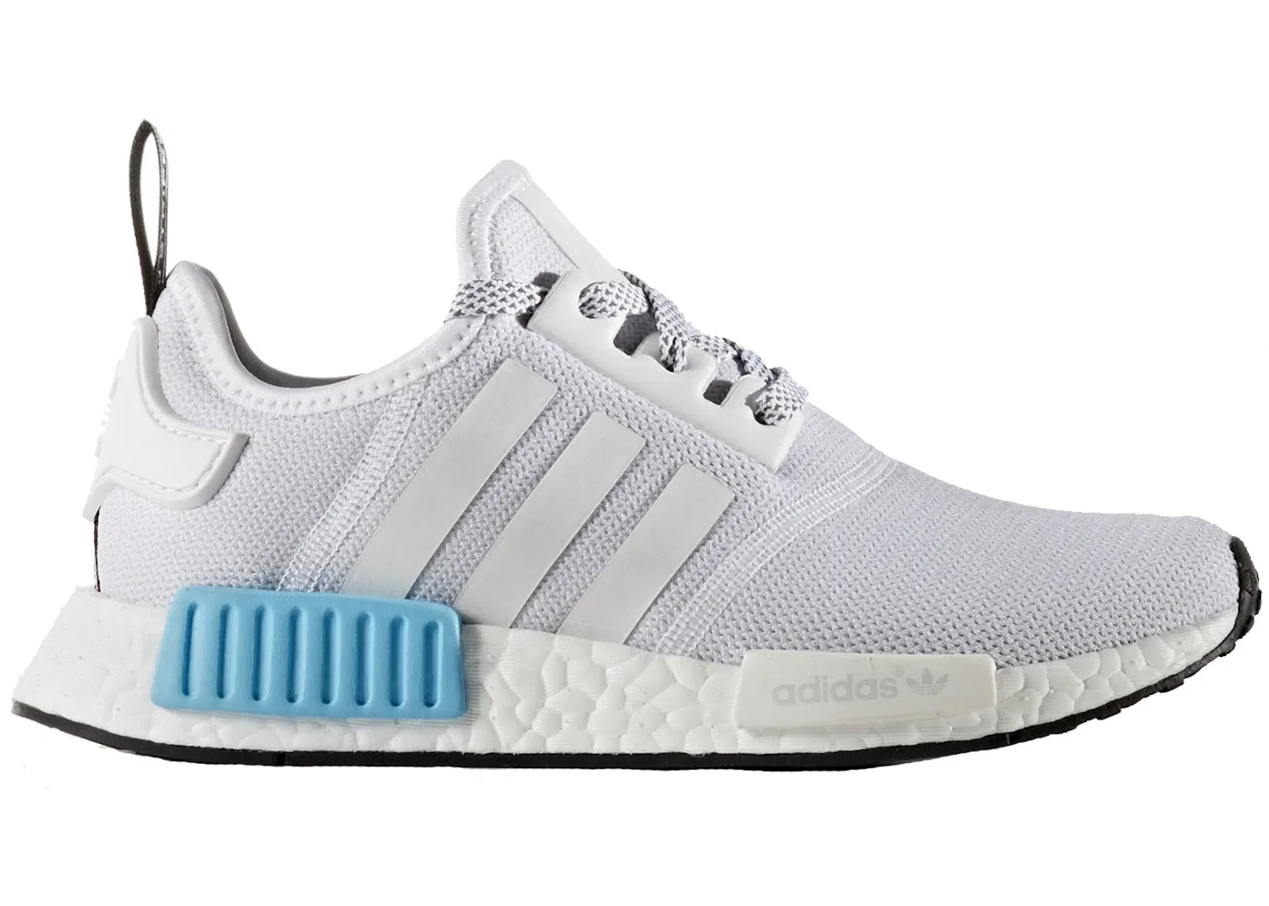 Детские кроссовки Lifestyle Adidas NMD R1, Footwear White/Footwear White/Bright Cyan