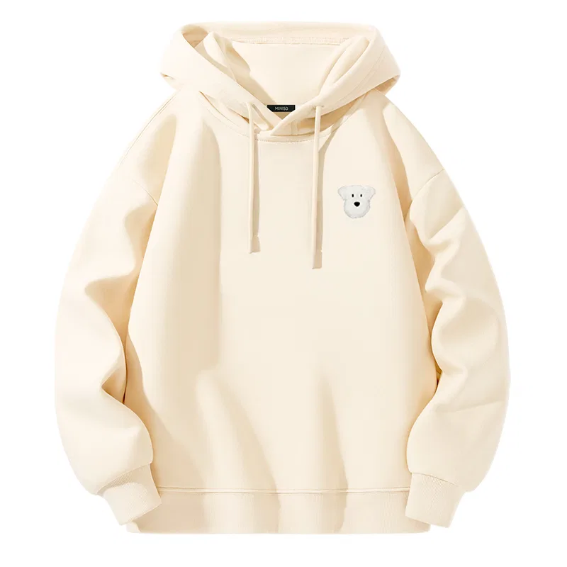 Детский свитшот с принтом Ma Pin Puppy Chest Logo MINISO, Light Beige