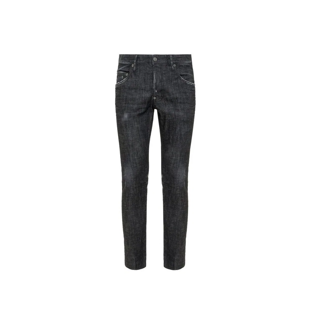Женские джинсы зауженного кроя Dsquared2, черный