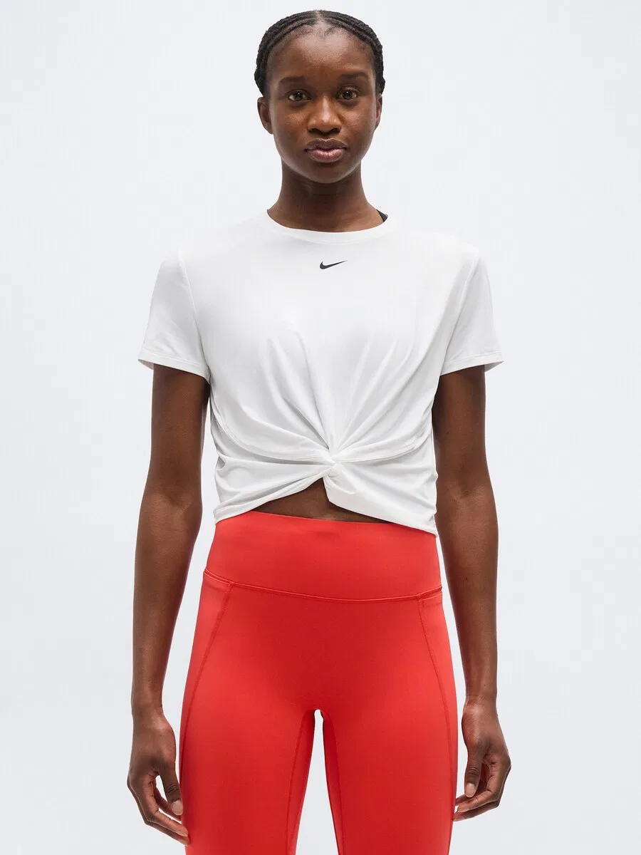 Спортивная футболка NIKE Performance Shirt 'ONE CLASSIC' белого цвета — фото 2