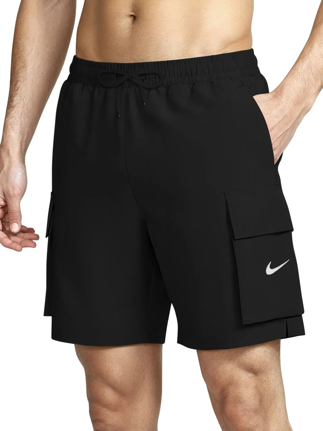 Черные шорты для плавания для волейбола Nike 7 Inch Voyage Premium — фото 2