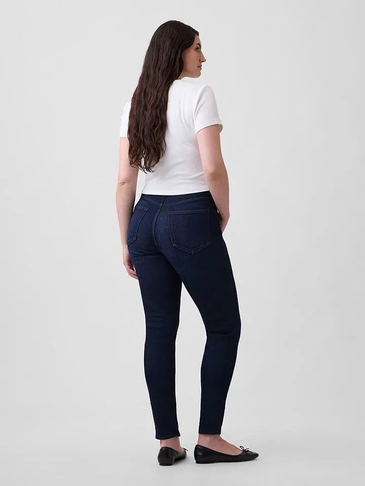 Женские джинсы skinny fit GAP, Dark Blue — фото 2