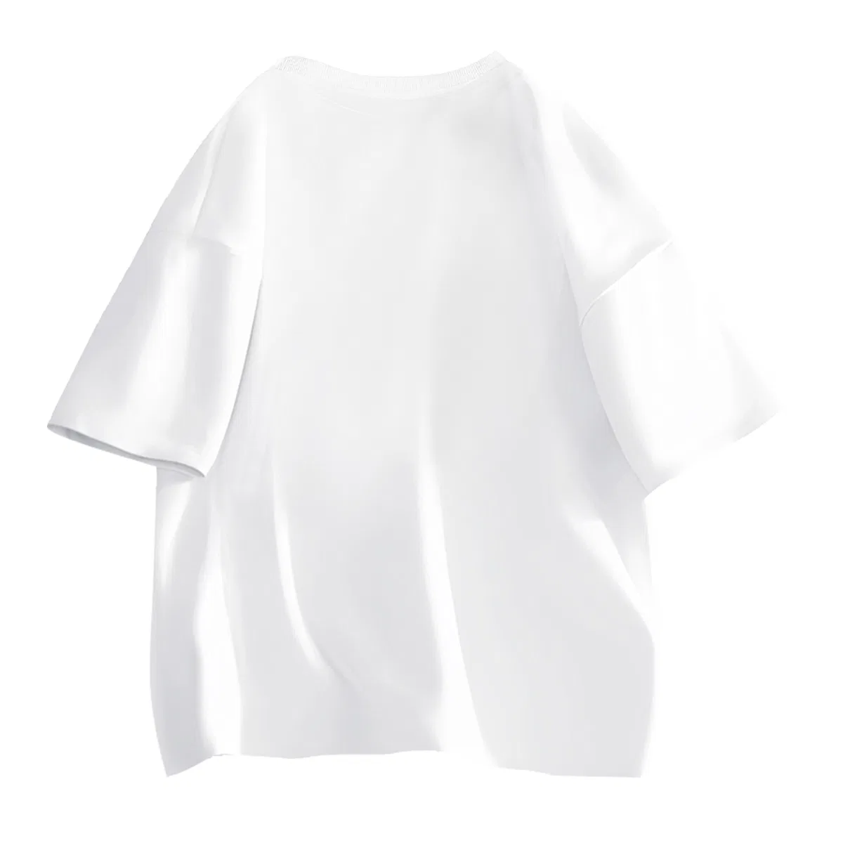 Детская футболка с принтом Unisex Crew Neck Moderate Heavyweight MINISO, White Starry Sky Exploration Chest Logo — фото 3